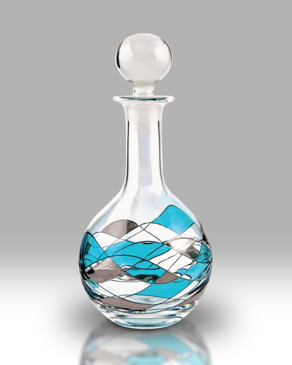 Teal Mosaic 750ml Decanter – Nobile Glass & Giftware