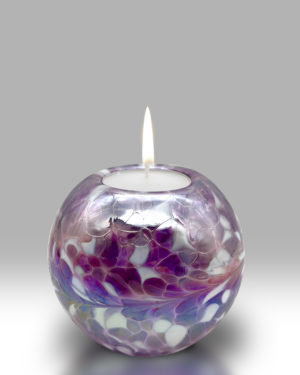 Friendship Votive T’light Holder – Purple White – 2425-22