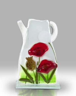 Pitcher – Red Flower – 2741-23