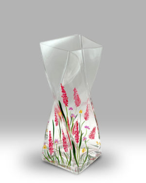 Cerise Elysian 20cm Twist Vase – 2296-22