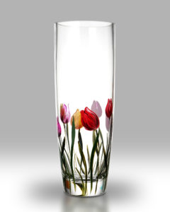 Rainbow Tulips – 25cm Cylinder