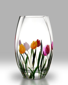 Rainbow Tulips – 20cm Round