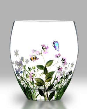Butterfly & Bee – 21cm Curved