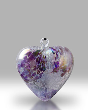 Friendship Heart 12cm – Purple/White