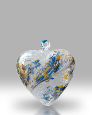 Friendship Heart 12cm – Blue/Gold