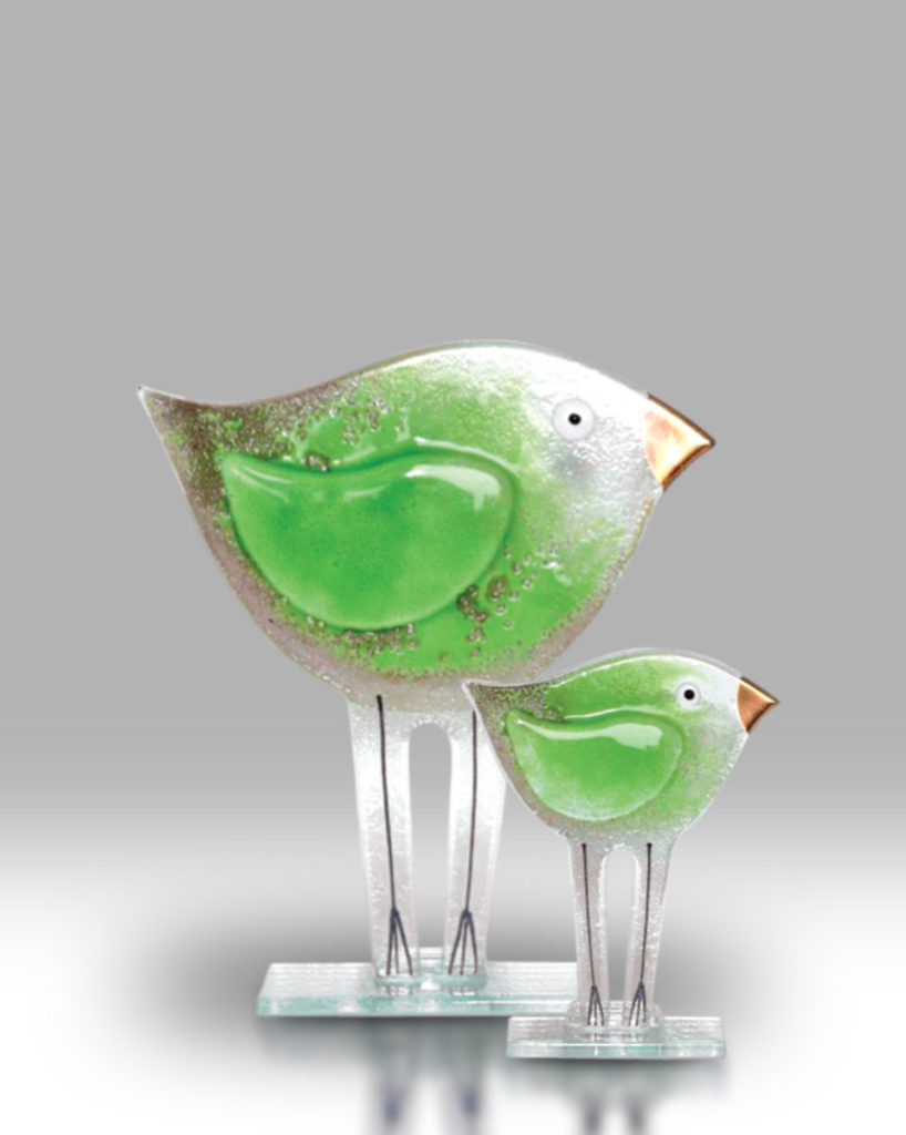 Birds Lime Nobile Glass & Giftware