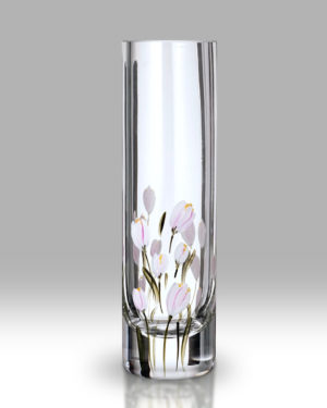 Crocus – Lotus White 19.5cm Bud Vase