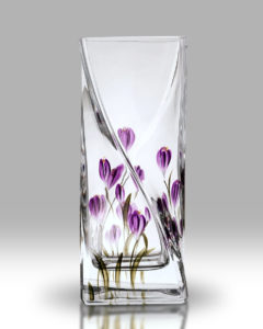 Crocus – Mulberry 20cm Twist Vase