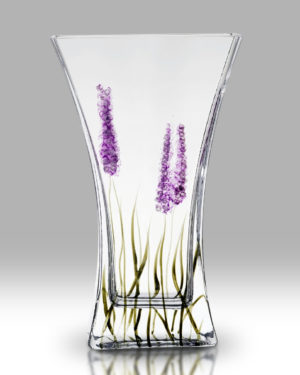 Lavender 23cm Flat Flared Vase
