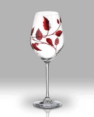 Ruby Leaf 24cm Wine Pair