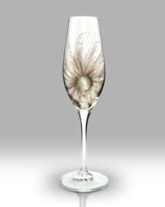Silver Fantasia 25cm Champagne Pair