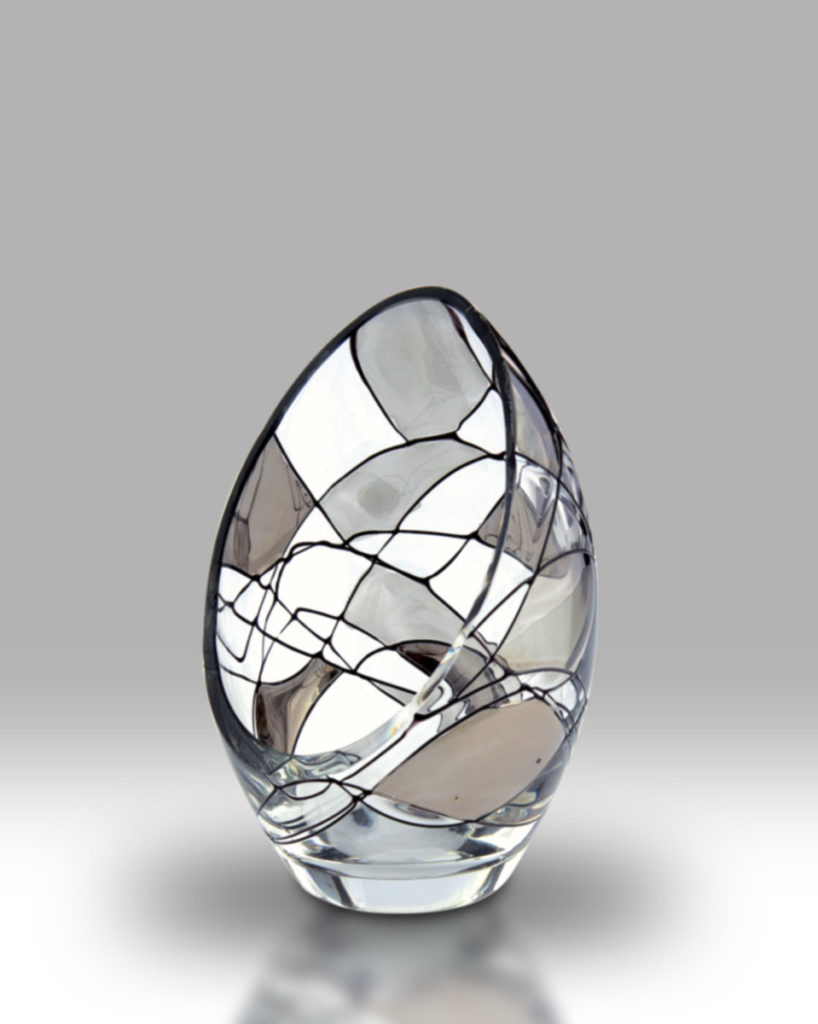 Silver Mosaic 12cm Small Candle Holder Nobile Glass & Giftware