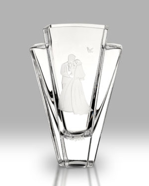 Bride & Groom 21cm Flared Vase